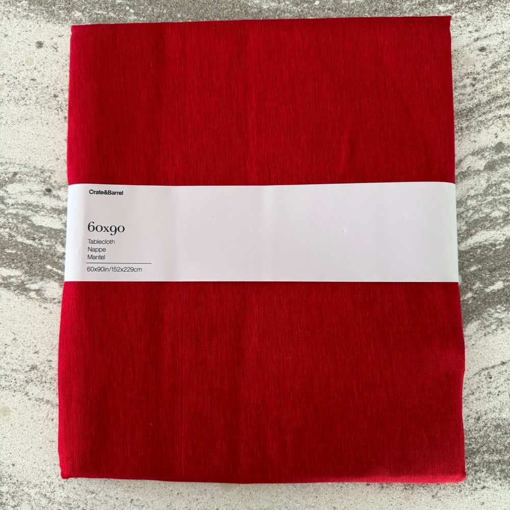 Crate and Barrel Linden Table Cloth